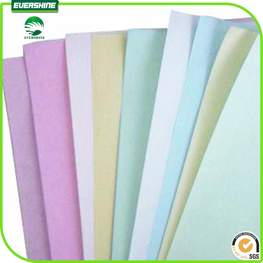 carbonless paper sheet