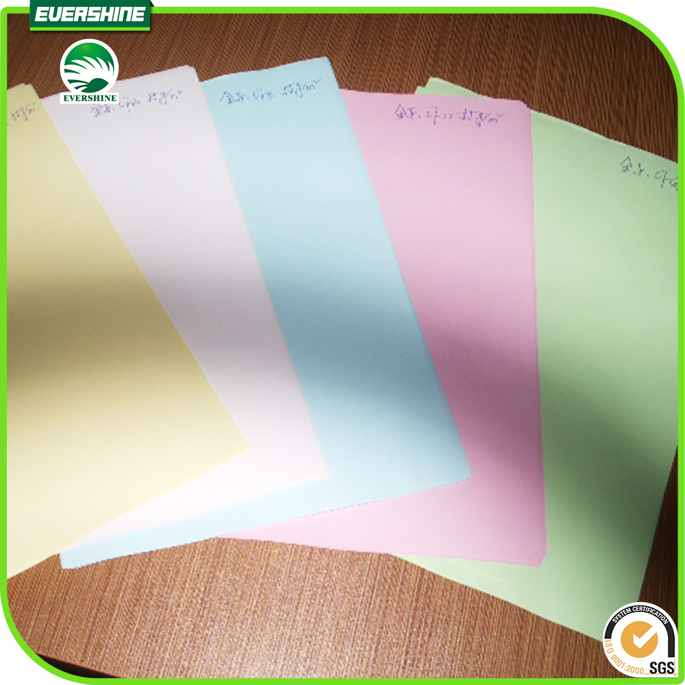 carbonless paper sheet